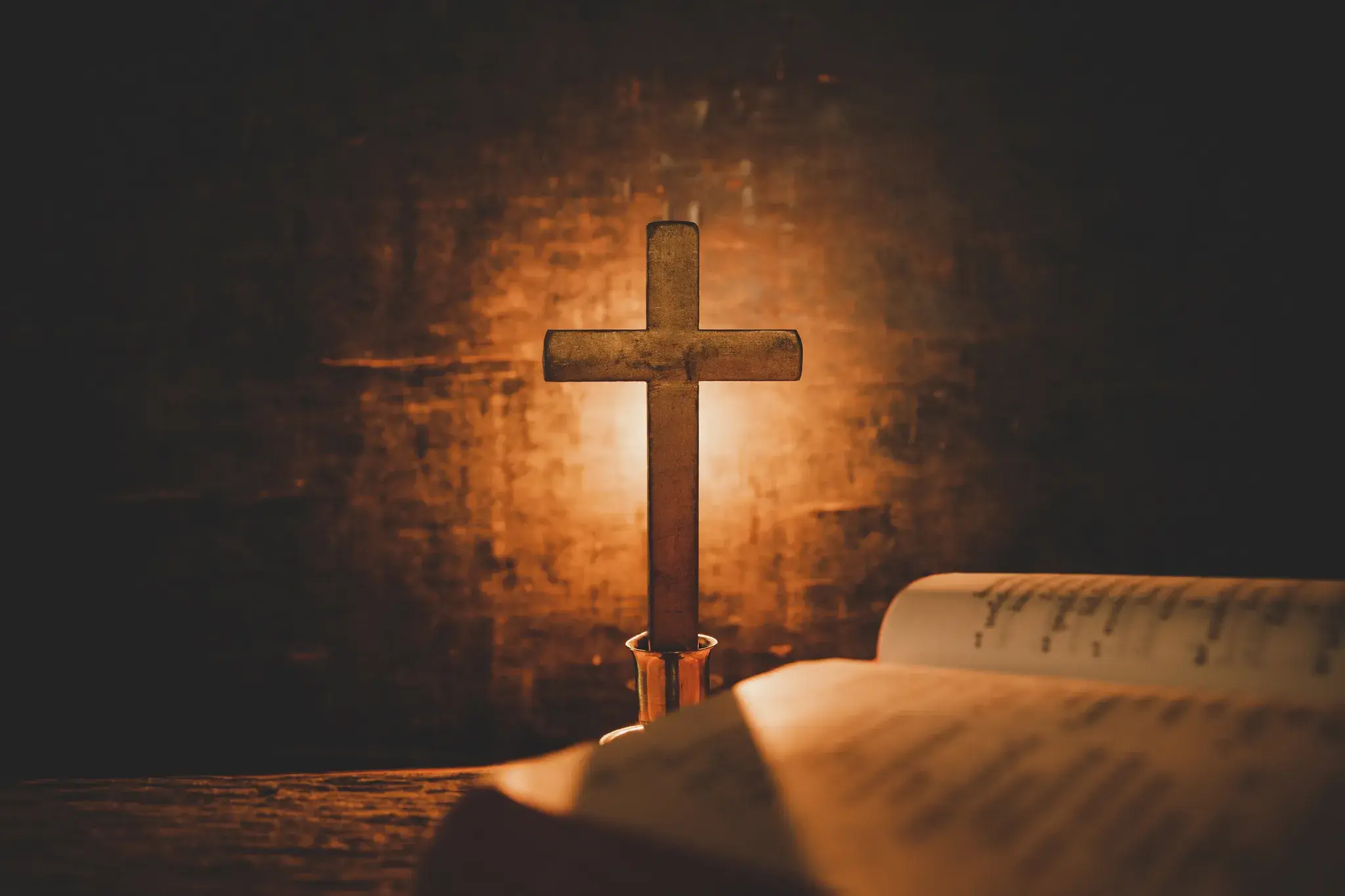 An open Bible
