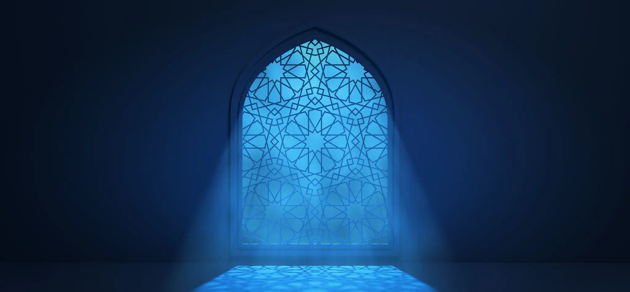 Light falling through a mosque window